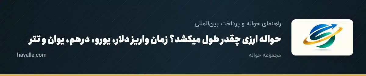 حواله ارزی چقدر طول میکشد؟ زمان واریز دلار، یورو، درهم، یوان و تتر